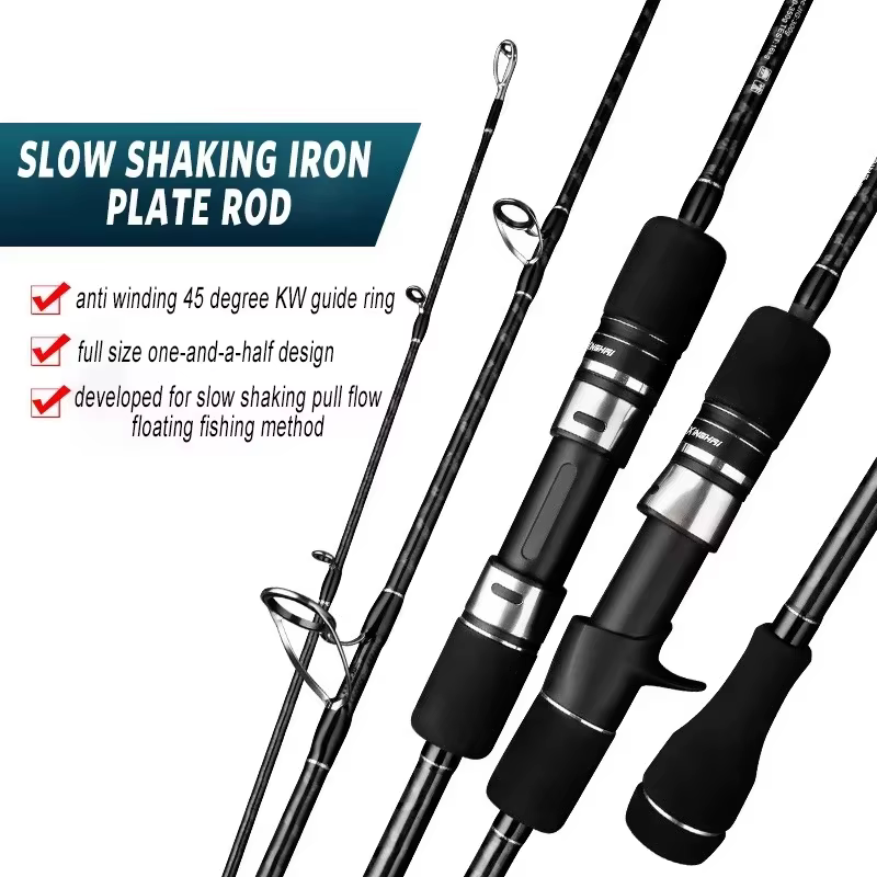 Caña Goture Jigging MH 2 secciones en carbono para salado Pesca - imagen 5