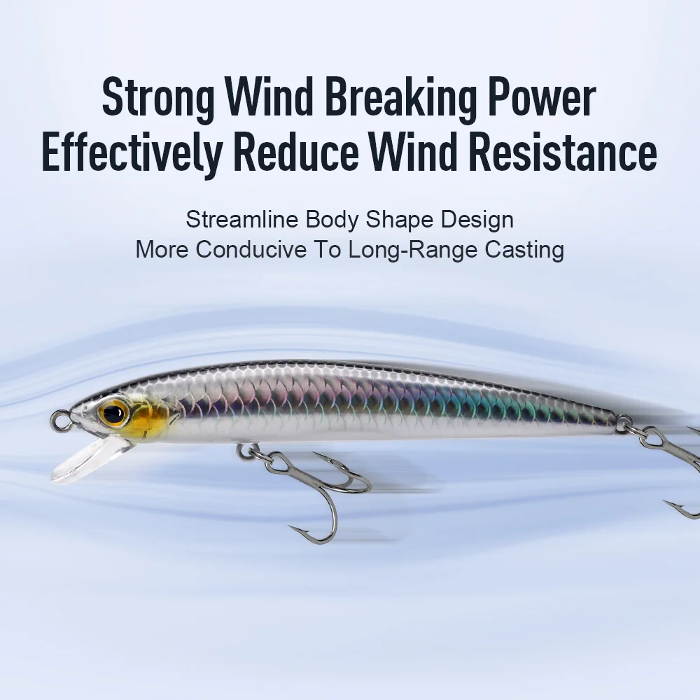 SP SHADOW Jerkbait Suspending Minnow – Lanzamiento largo - imagen 3