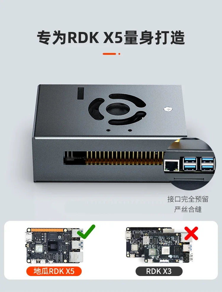 Placa RDK X5 de aluminio con control y ventilador - imagen 3