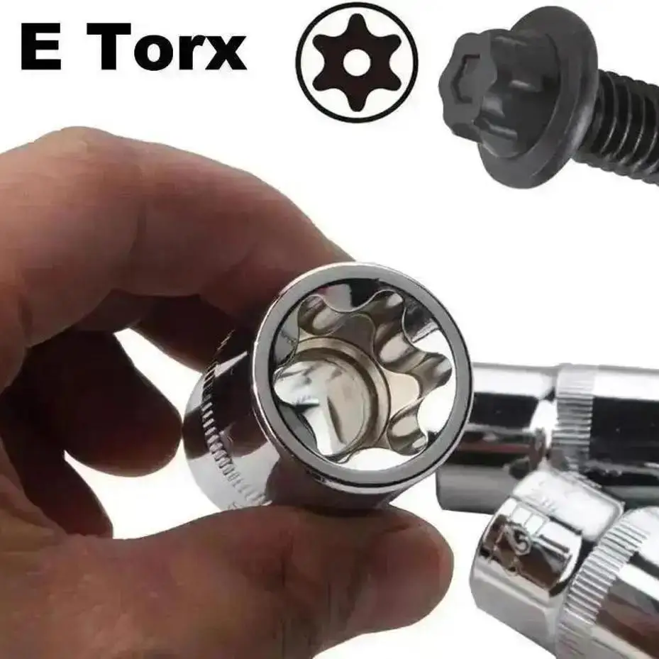 Juego de llaves Torx externas Star con vasos y portaherramientas - imagen 3