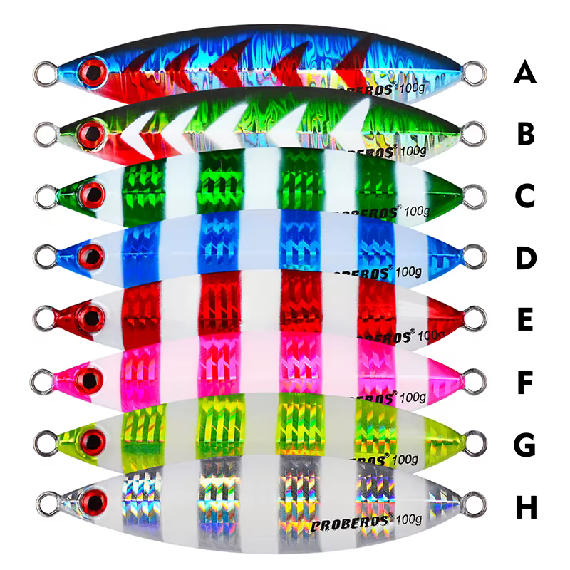 Jig Slow Fall para Pesca de Fondo, Ojos 3D y Acabado Láser