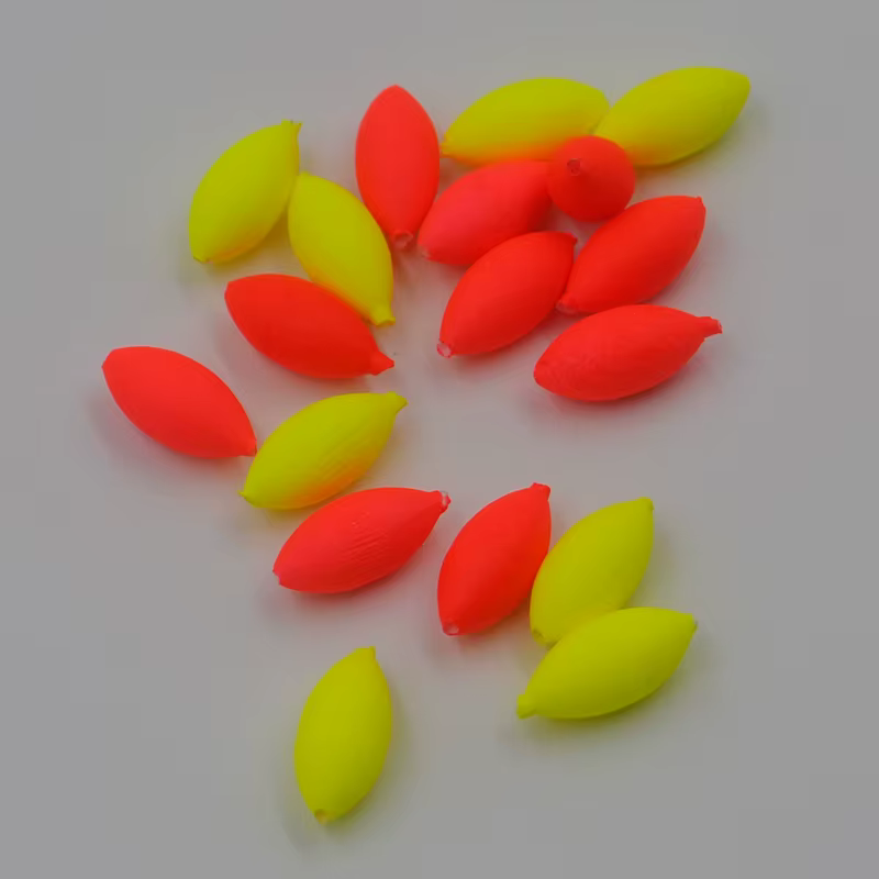Flotador Bobber MNFT – Ovalado rojo/amarillo para pesca