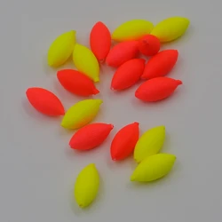 Flotador Bobber MNFT – Ovalado rojo/amarillo para pesca