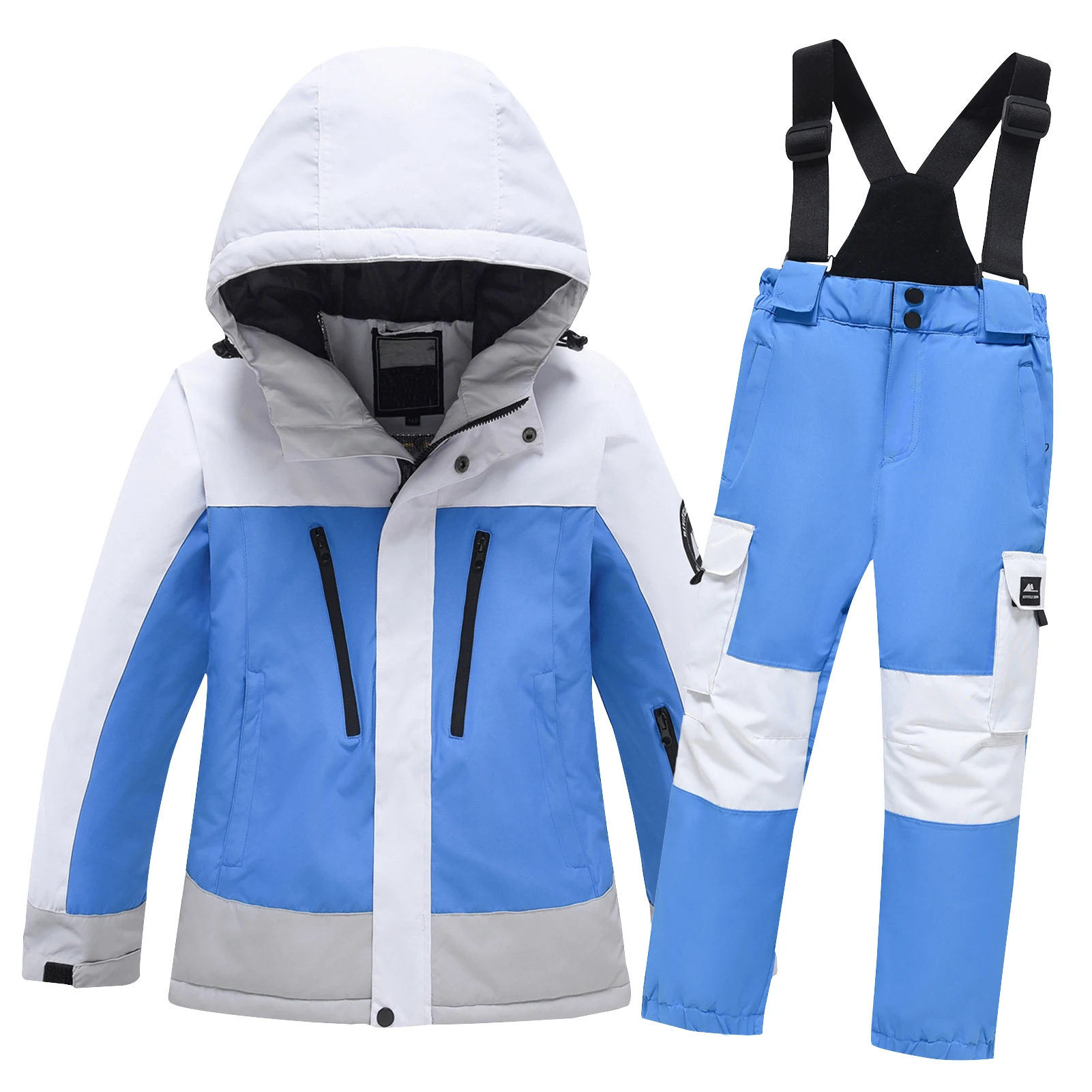 Traje de esquí infantil impermeable cortaviento térmico