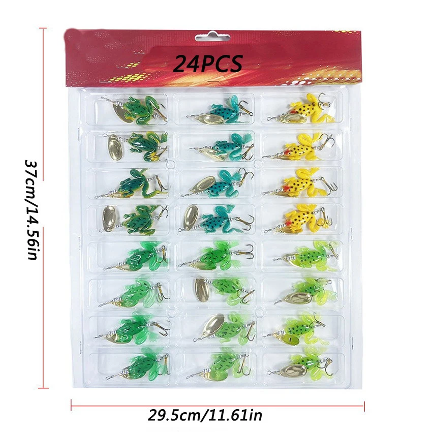 Señuelo de rana artificial con anzuelos triples – Cebo de silicona para pesca