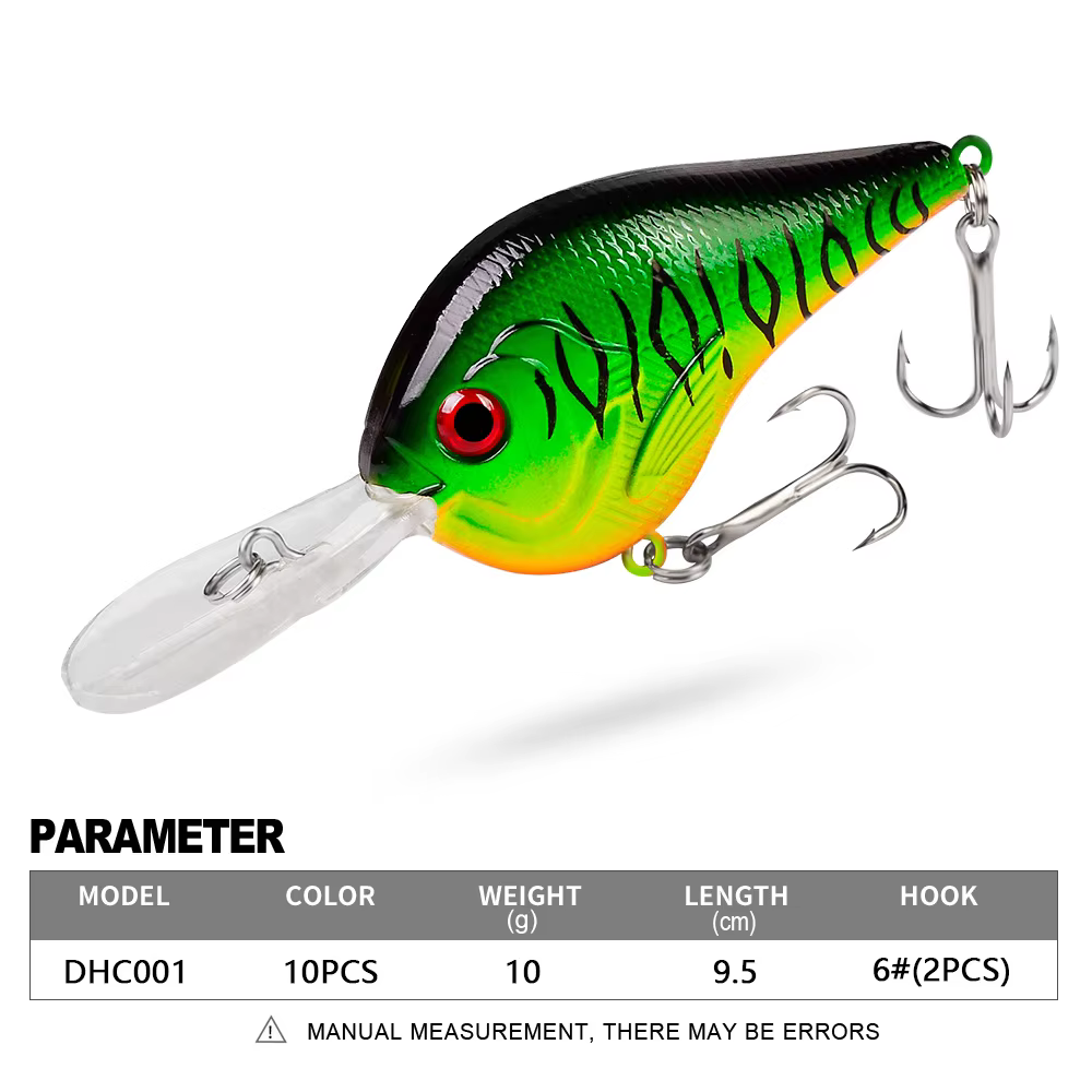 Señuelo Proberos Topwater Crankbait Labio Largo con Sonido para Lubina
