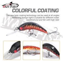 WALK FISH Minnow Señuelo flotante – Crankbait para carpa y lubina