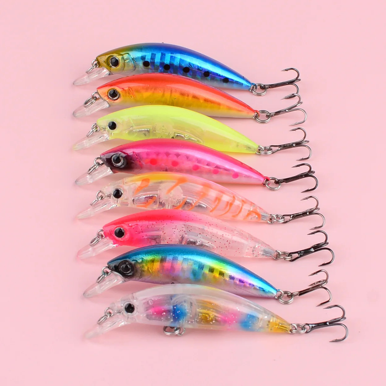 Minnow Wobbler señuelo hundimiento rápido Swimbait para trucha - imagen 3