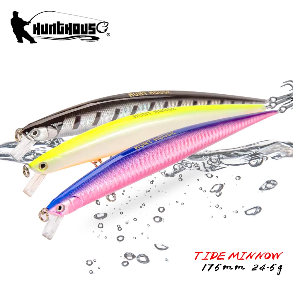 Hunthouse Tide Minnow: señuelo duro flotante para lubina y lucio - imagen 5