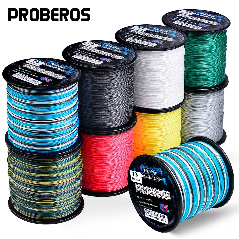 Línea PE trenzada PROBEROS multifilamento alambre para carpa - imagen 2