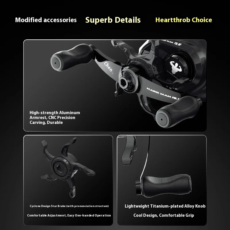 Carrete Baitcast SinseHero Man 7.1 - Freno 4 kg y 155 g - imagen 4