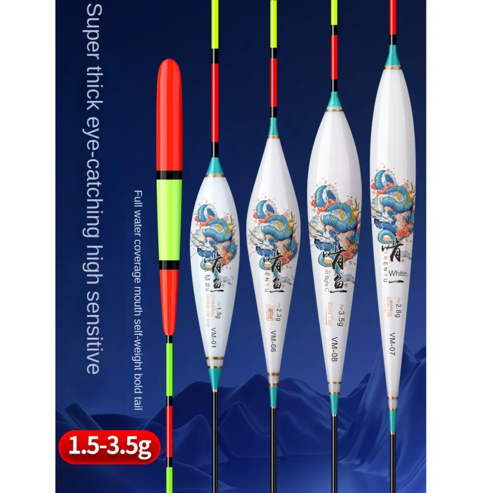 Flotador indicador Rocky con cola triangular y tubo deslizante - imagen 5