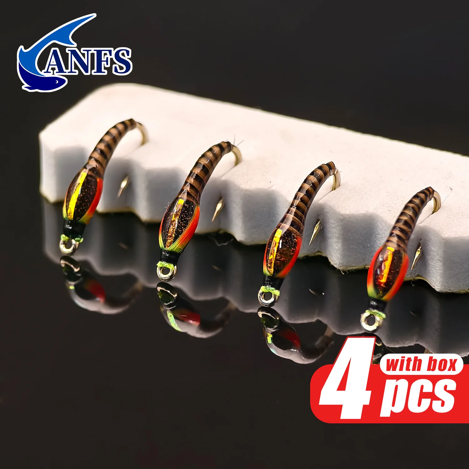 Moscas para trucha ANFS con ninfa, midge y buzzer – anzuelos - imagen 2