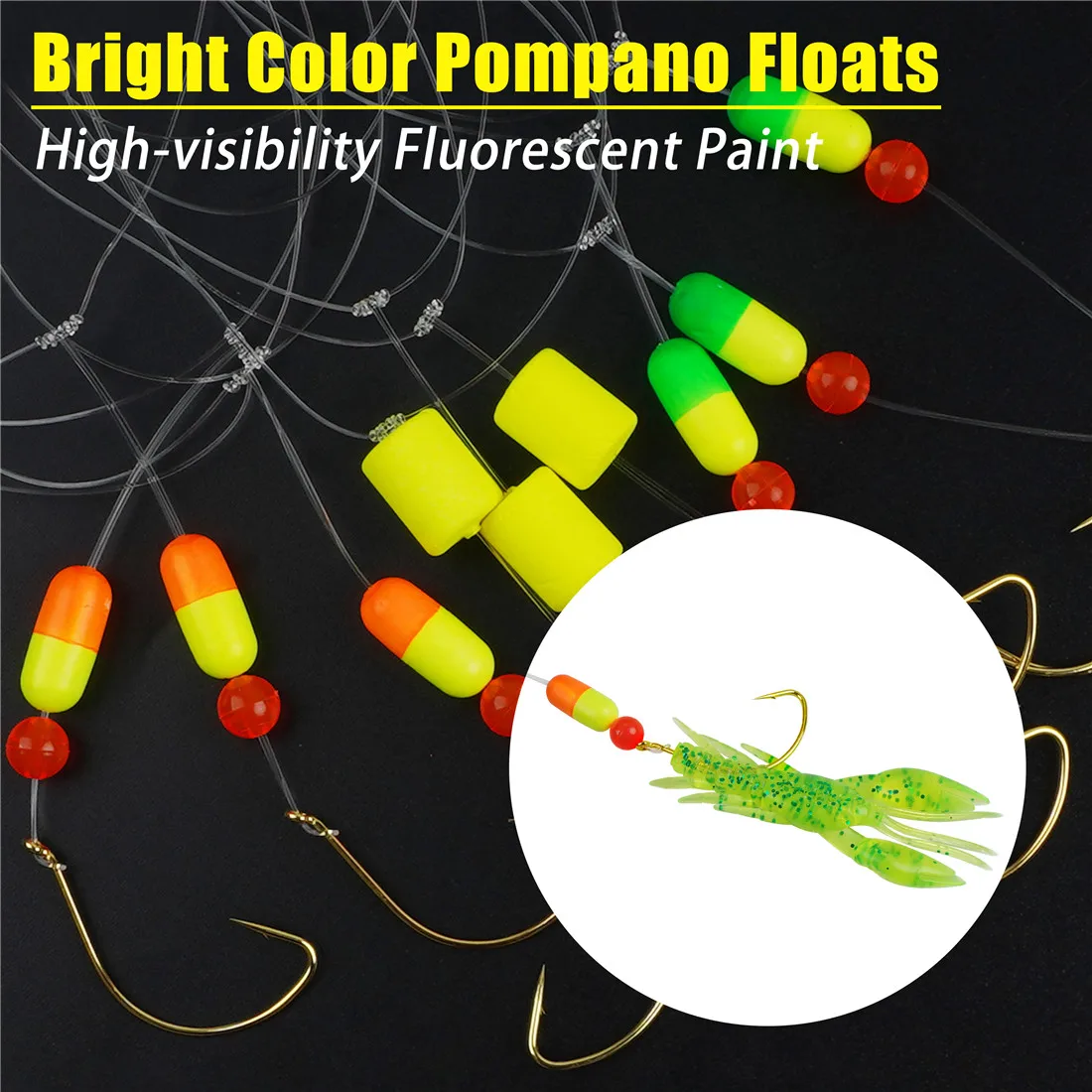 Pompano Anzuelo Circular Flotante de Espuma – Surfcasting Agua Salada - imagen 3