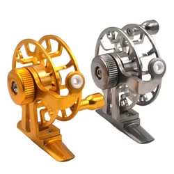 MNFT Carrete Pesca Hielo Aluminio Ultraligero Mosca Invierno