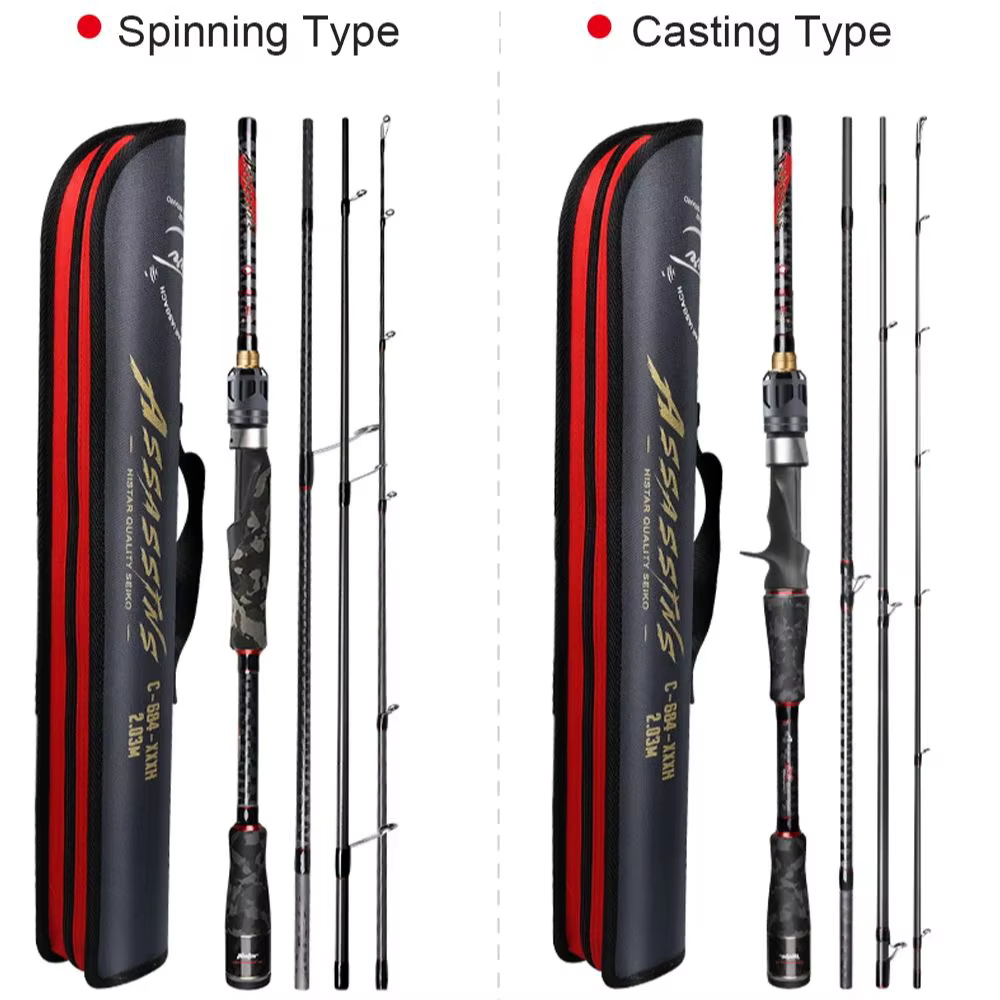 Caña de Viaje Histar Assassins 4 Tramos – Spinning y Casting