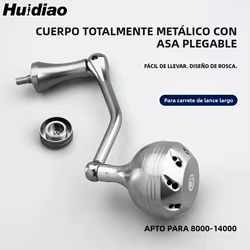 Manivela Plegable Huidiao CNC para Carrete de Surfcasting