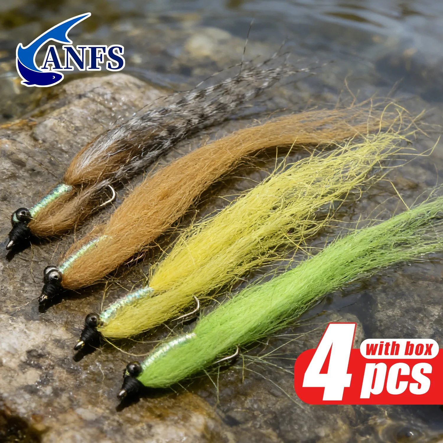ANFS Crazy Charlie Flies moscas artificiales a mano con anzuelos - imagen 4