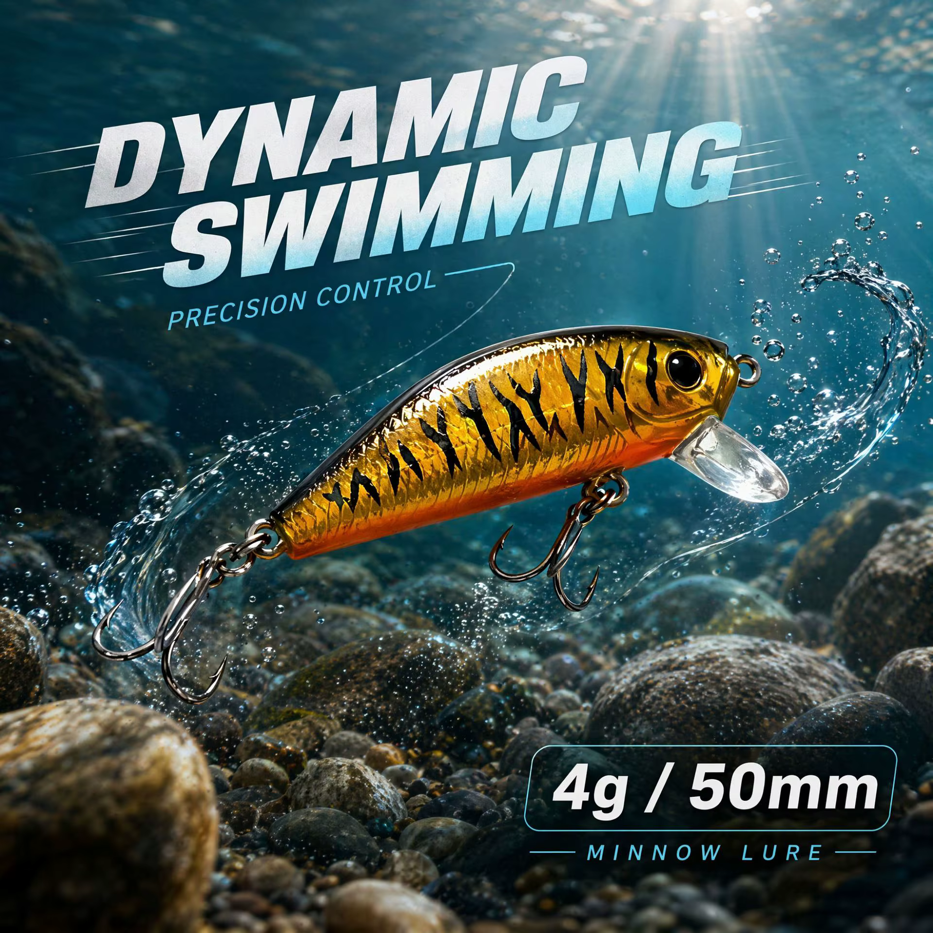 Señuelo Minnow Flotante Micro Creek 50mm – Crankbait para Trucha - imagen 2