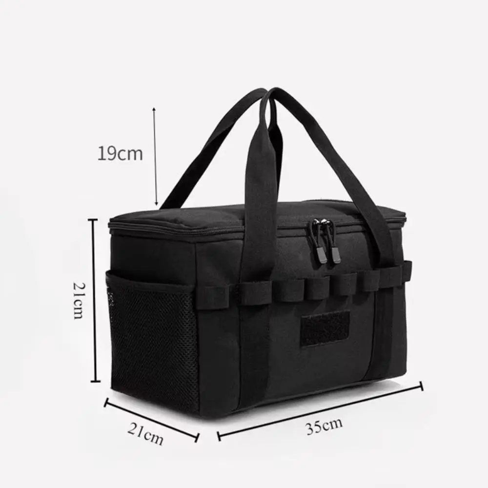 Bolsa térmica aislada con doble cremallera y bolsillos de malla - imagen 3