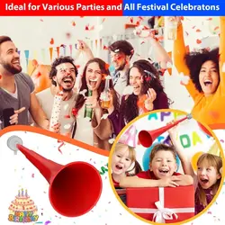 Vuvuzela plegable de plástico, bocina sonora para eventos