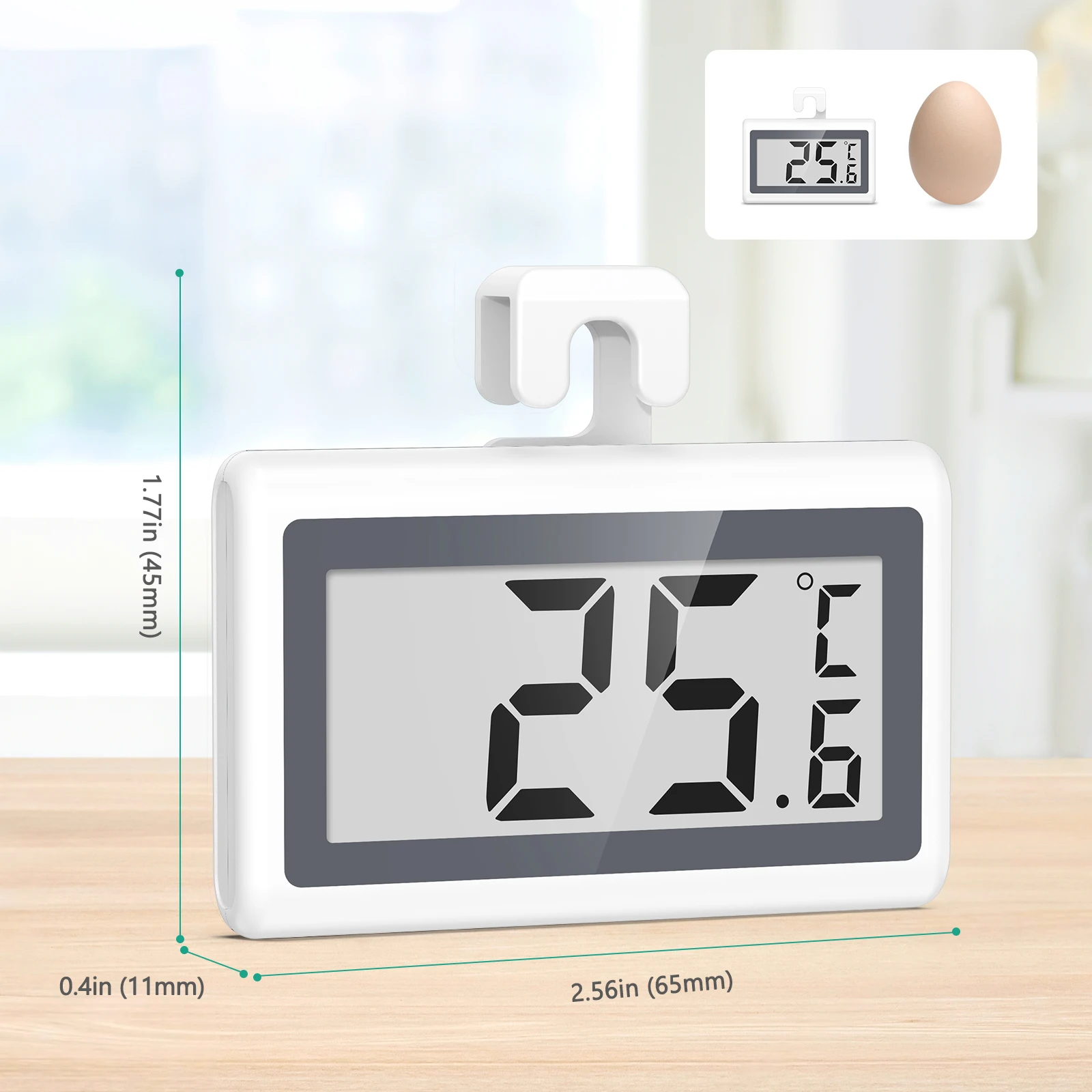 Termómetro digital LCD para congelador con aviso de escarcha - imagen 5