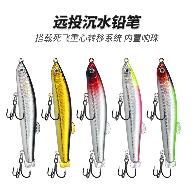 Crankbait Minnow de Lanzamiento Largo para Lucio, Lubina y Trucha - imagen 3