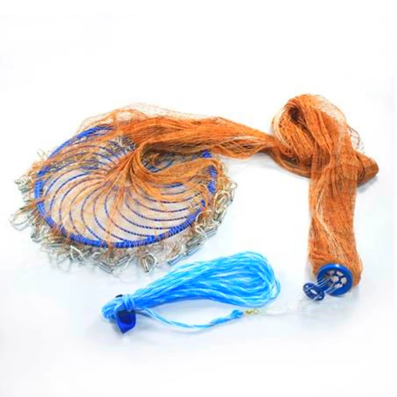Red de pesca de fundición con plomada de acero – Malla 1,5 cm