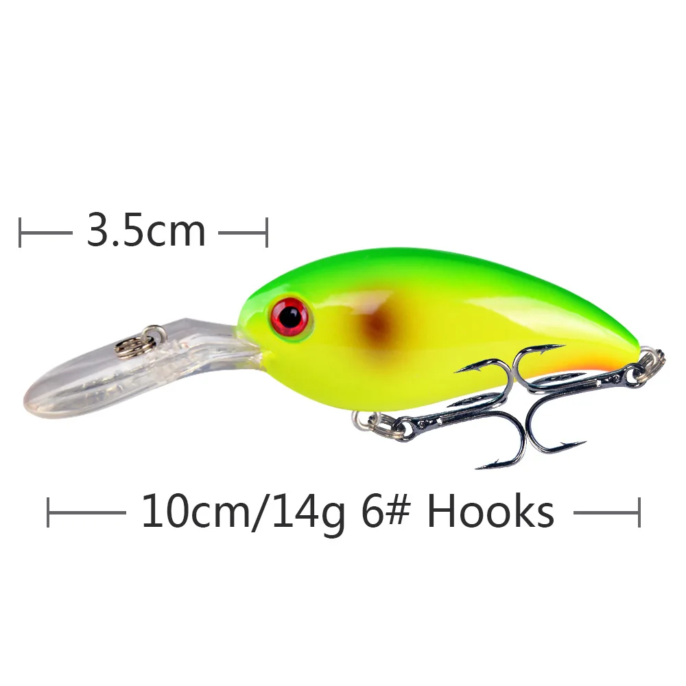Señuelo Minnow Crankbait ojos 3D para perca y lucio - imagen 4