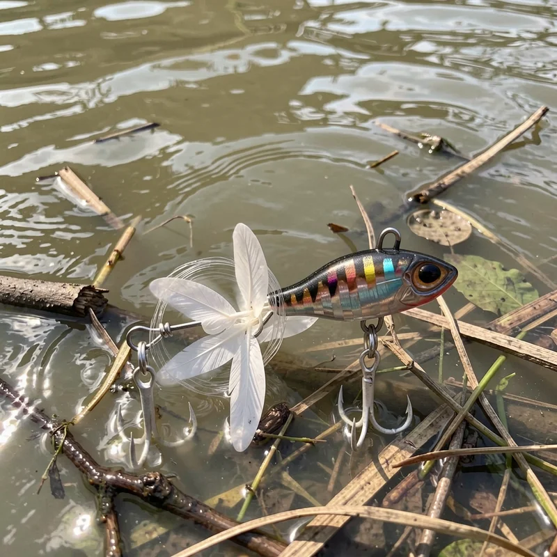 Long Cast Swirl VIB Spinner con pala hélice para lucioperca y lubina - imagen 5