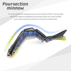 Swimbait articulado que se hunde – Señuelo duro para mar salado