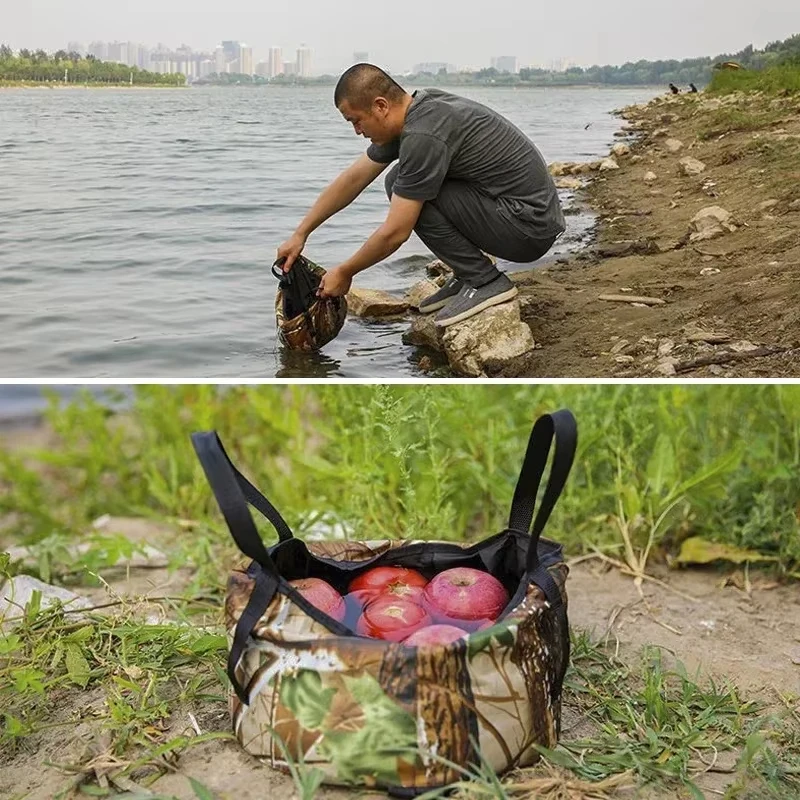 Cubo plegable impermeable para pesca resistente – Portátil y multiusos - imagen 4