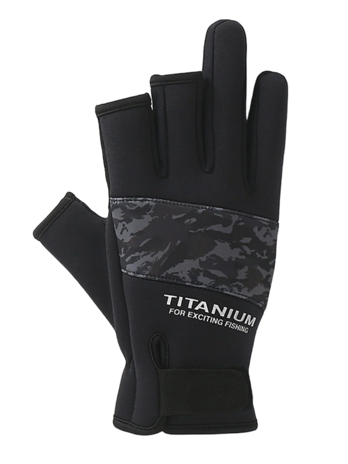 Guantes de pesca tres dedos con titanio – Antideslizantes e impermeables - imagen 3