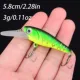 Crankbait Minnow hundible para lubina y lucio, plástico duro