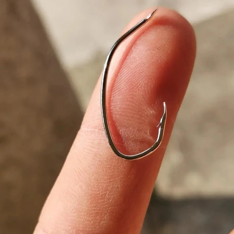 Anzuelos carbono vástago extra largo para lubina, boca inclinada - imagen 2