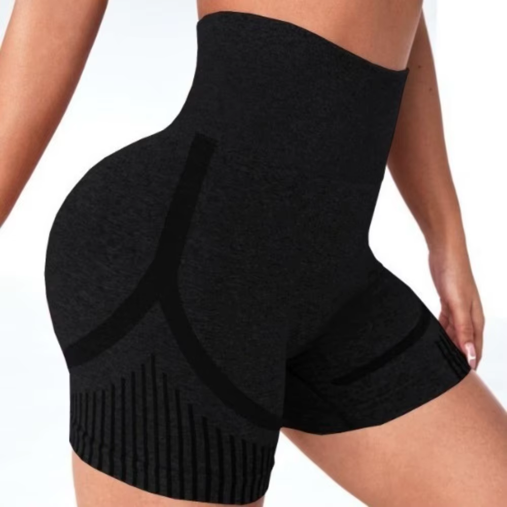 Shorts de yoga cintura alta con control de abdomen y sin costuras - imagen 2