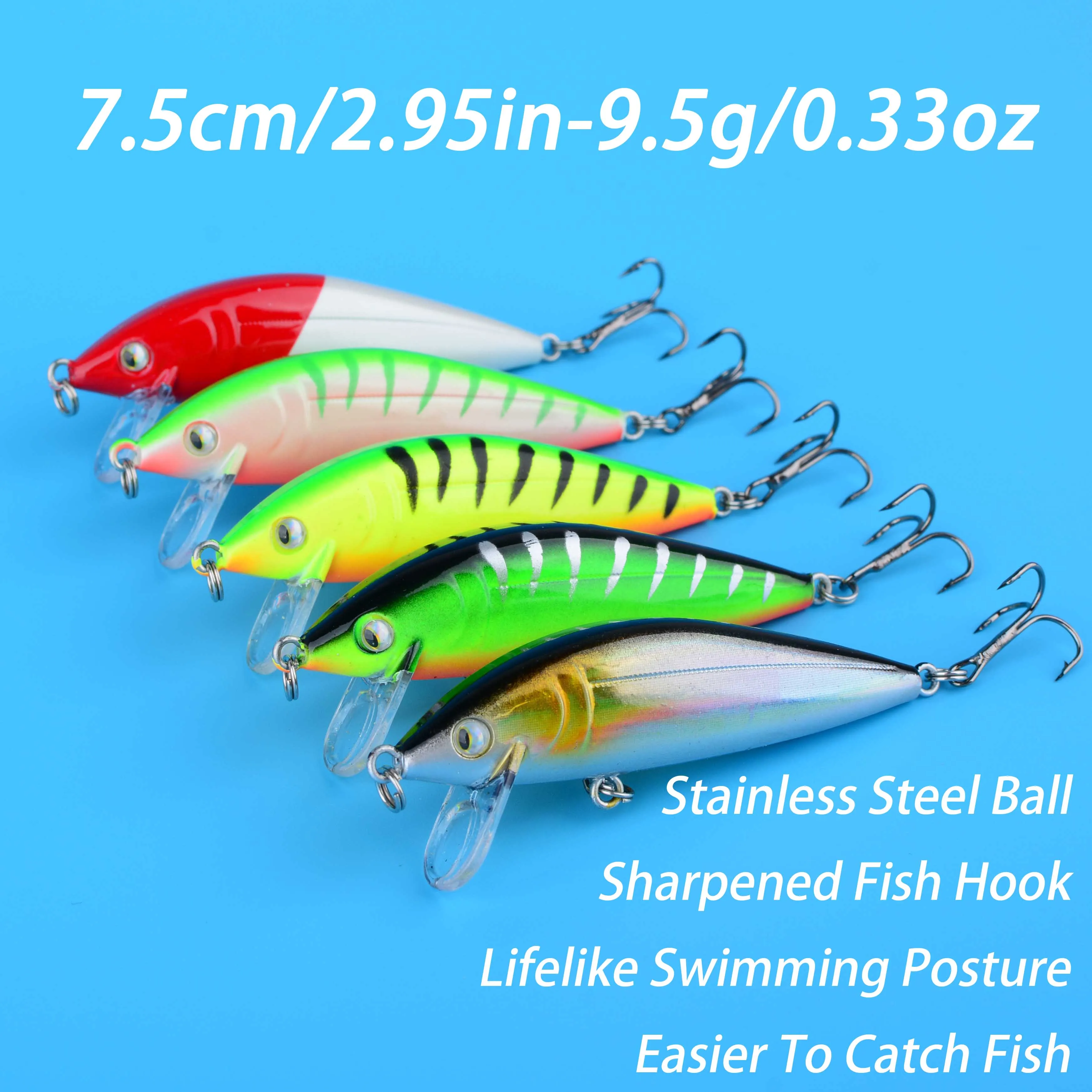 Señuelo Minnow hundidor para trevally y branzón – natación real - imagen 4