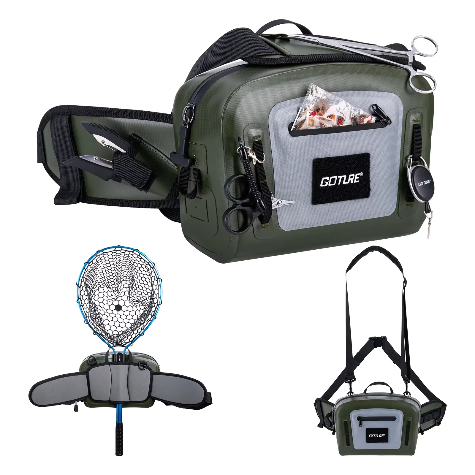 Bolsa de pesca impermeable Goture 5L con cierre hermético