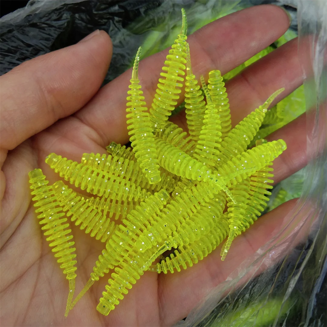 Swolfy Grub vinilo con cola de anzuelo jig para jigging - imagen 3
