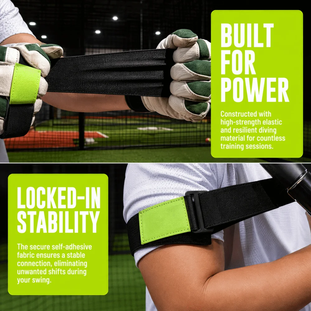Detalle del entrenador de swing y su sistema de sujeción