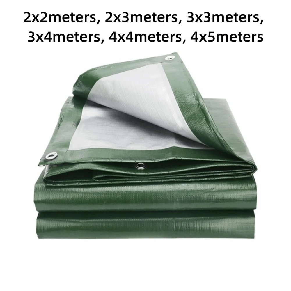 Lona impermeable verde multiusos con ojales y refuerzo UV - imagen 5