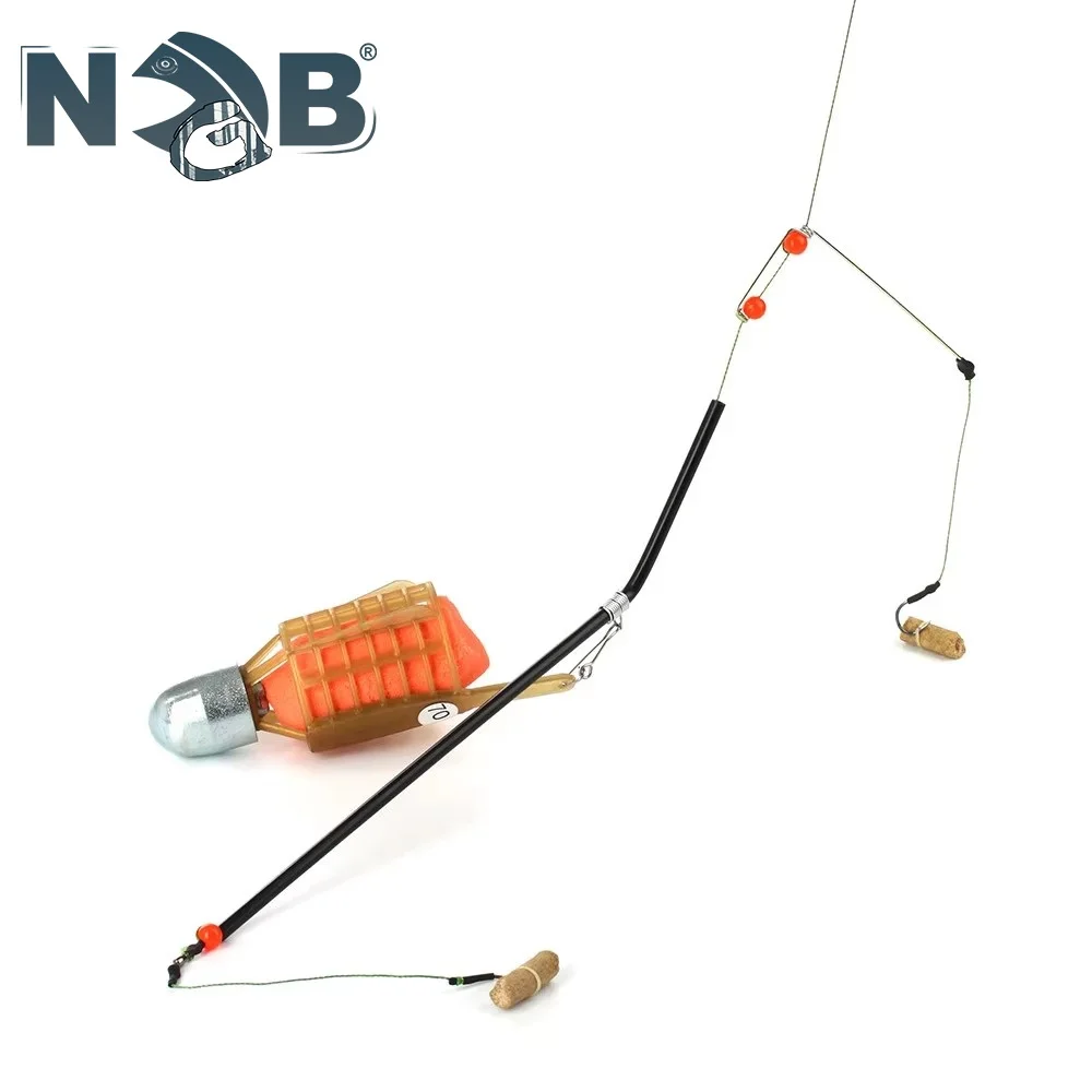 NGB Jaula Alimentadora para Carpa con Anzuelos – Accesorio Pesca