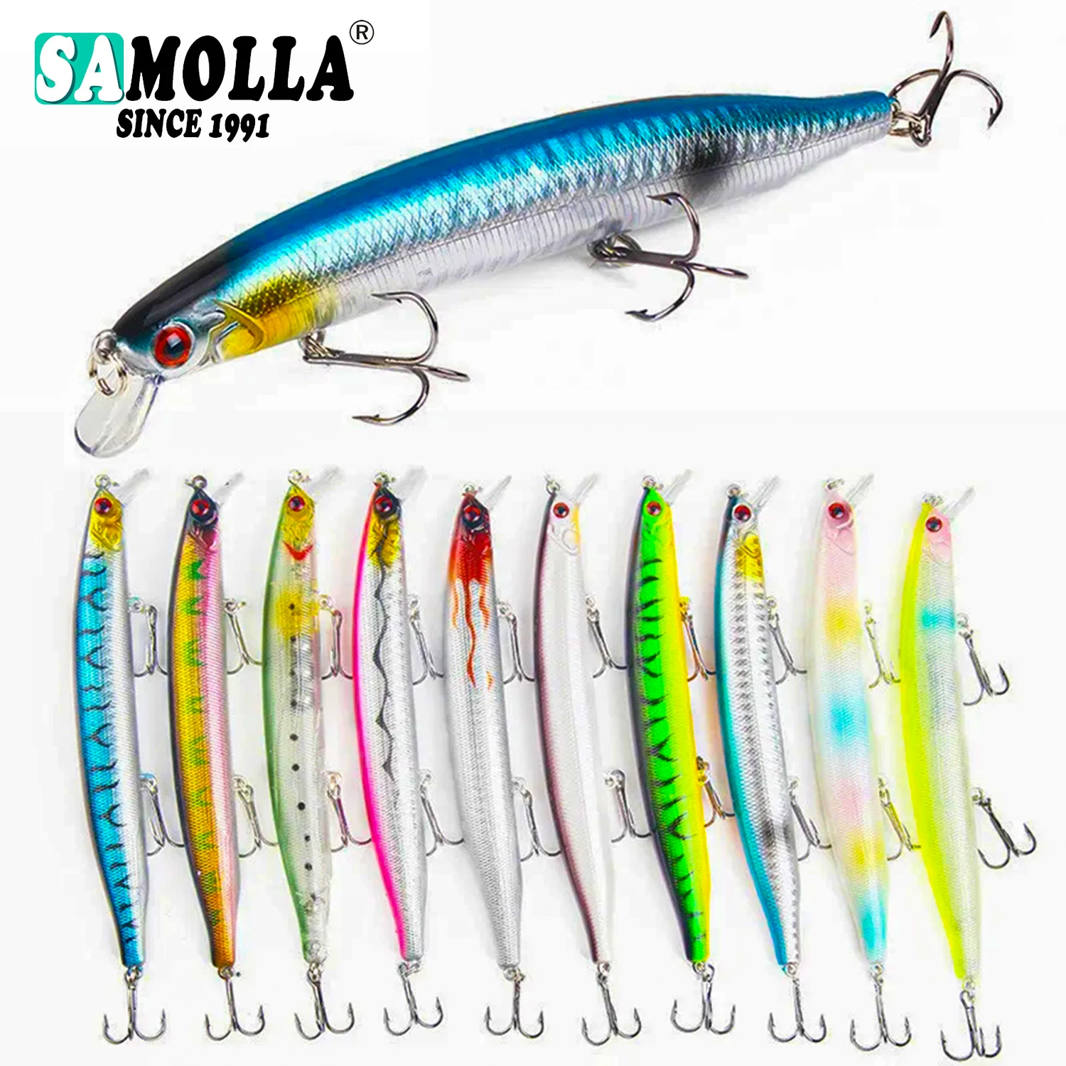 Wobbler Minnow Flotante 13,5cm 19,1g – Spinning superficie - imagen 4