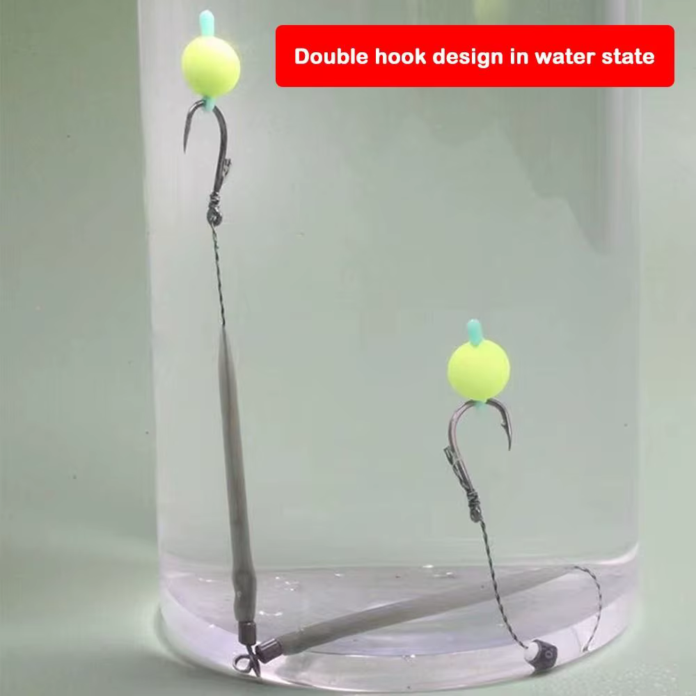 Montaje Hair Rig para carpa con anzuelo listo para pescar - imagen 3