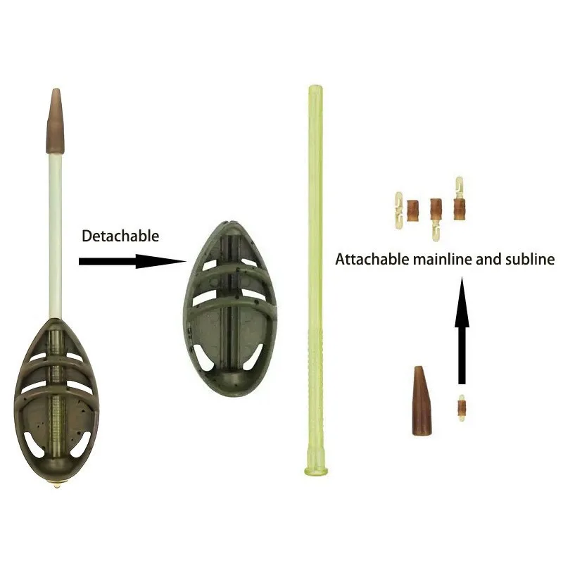 Set de 3 dispensadores para preparar la pesca