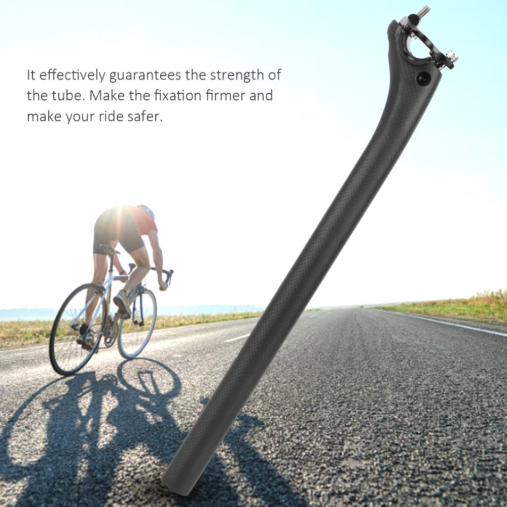 Tubo de asiento de fibra de carbono ligero negro mate para MTB - imagen 2