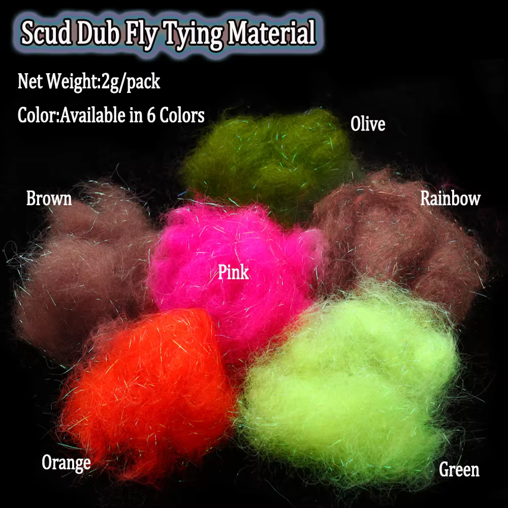 Scud Dub Flash Wing Thorax – Material de atado para moscas ninfa - imagen 5