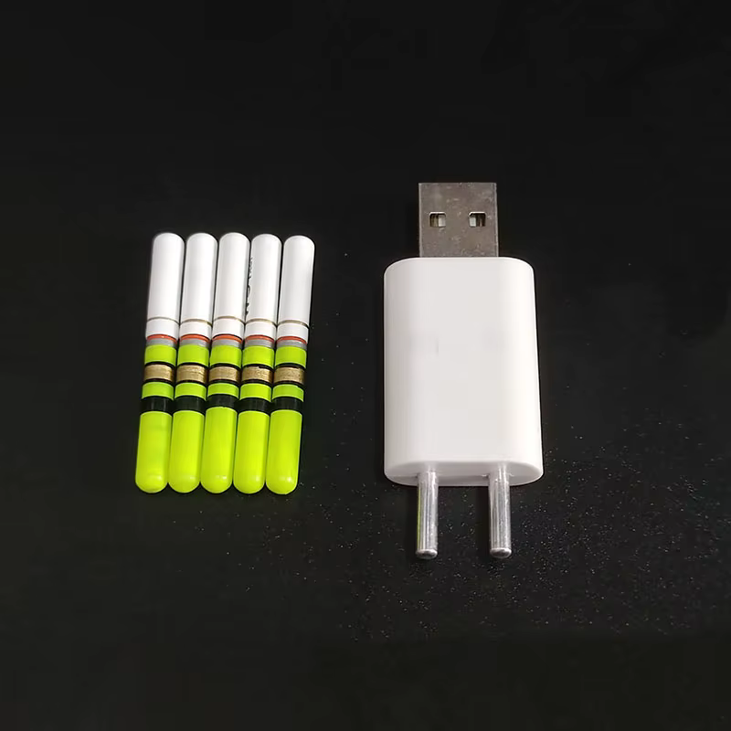 B664 Palos de luz LED recargables impermeables para pesca nocturna
