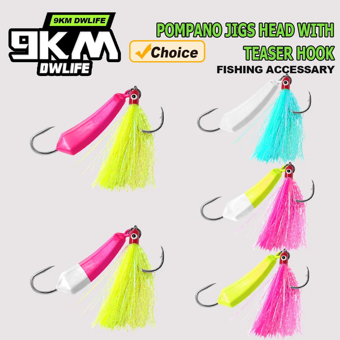 Jigs para Pargo con anzuelos de señuelo vástago largo - imagen 2