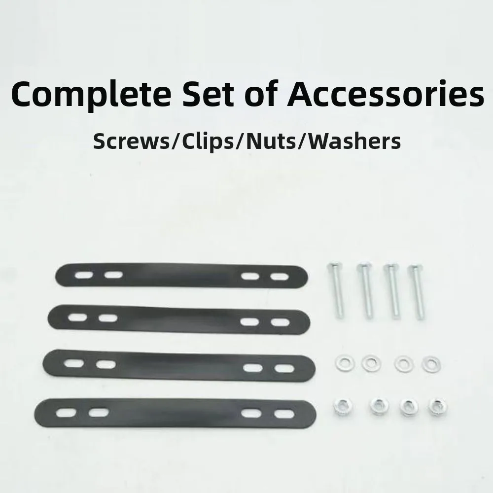 Cesta universal para bicicleta de alambre negro resistente - imagen 5
